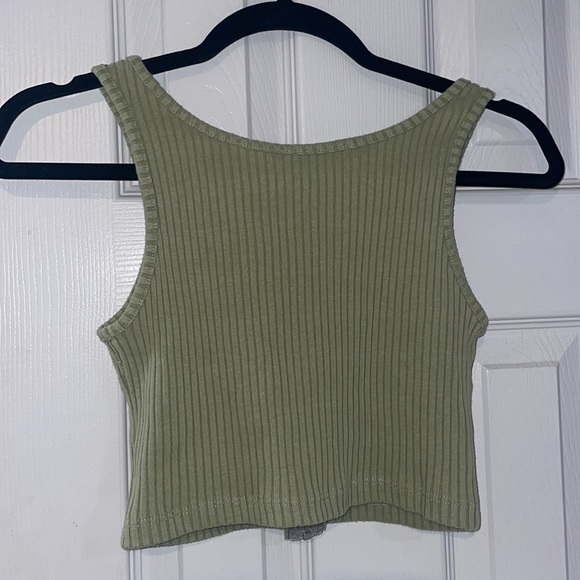 Better be, sage, ribbed crop top in size small - Picture 6 of 6